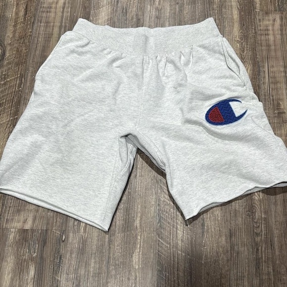 Champion Other - Champion Light Gray Athletic Shorts with Logo